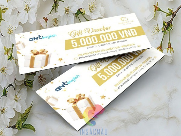 Mẫu voucher nha khoa cao cấp, ấn tượng