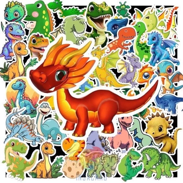 60+ Mẫu Sticker Khủng Long (Dinosaur stickers) Cute, Cực Ngầu