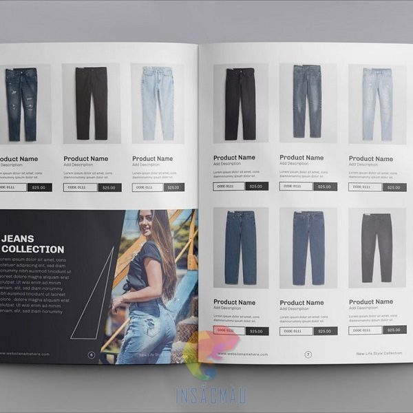 Mẫu catalogue thời trang thiết kế theo yêu cầu